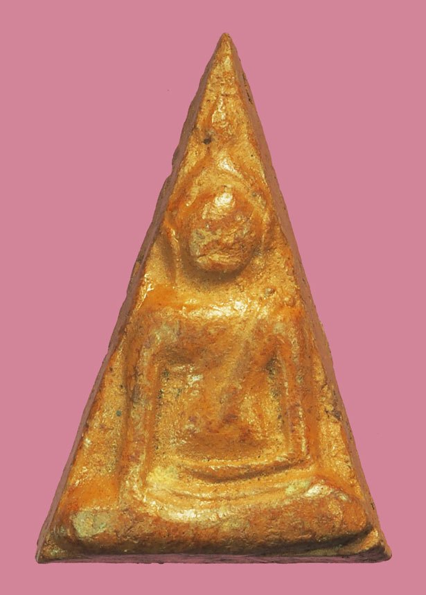 *37938 พระนางพญา อาจารย์ถนอม วัดนางพญา ปี 2514 เคลือบเเล็ค เนื้อดิน ไม่มีกล่อง 9.1