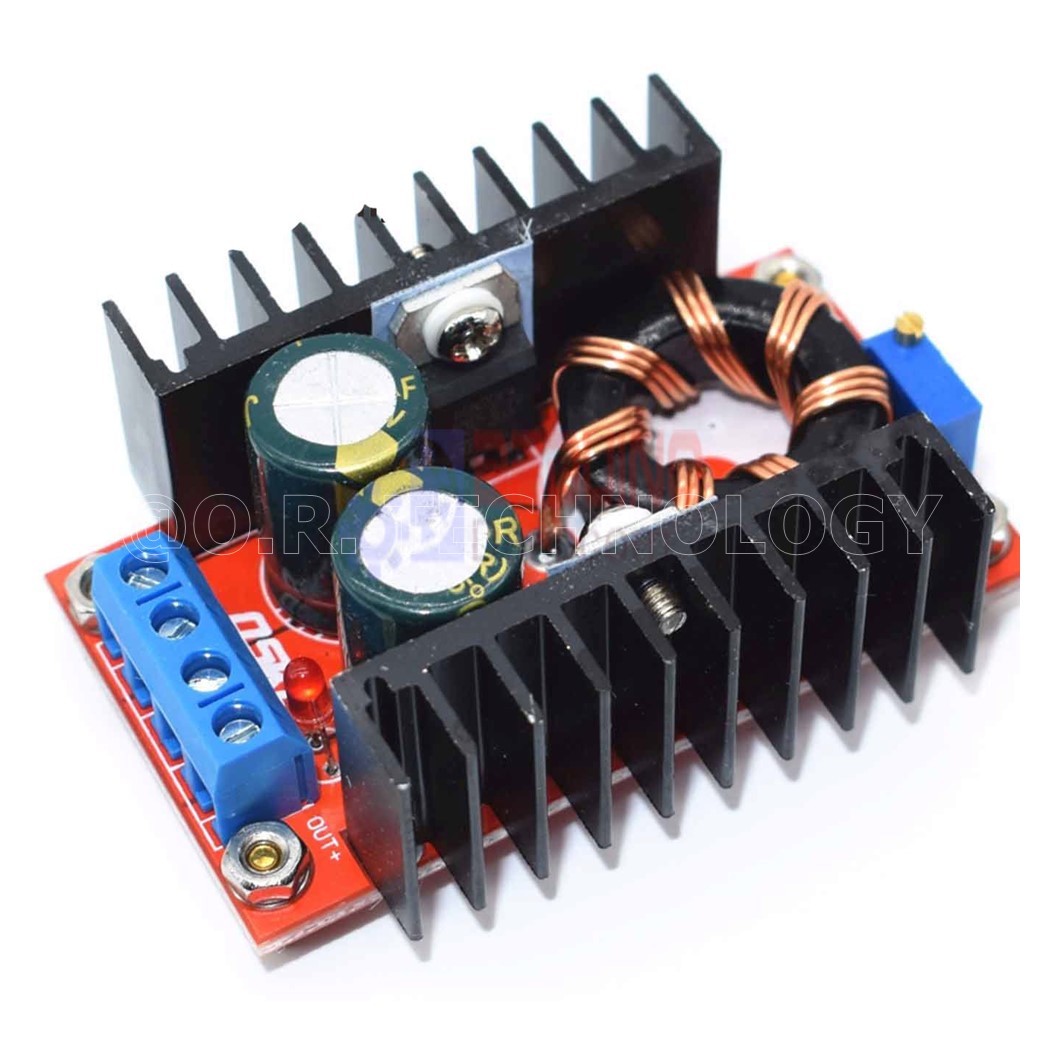 (1ชิ้น) NA065 โมดูลเพิ่มแรงดันไฟ โมดูลแปลงไฟ Boost Converter DC-DC 10-32V to 12-35V 150W 6A Step Up Voltage Charger Module