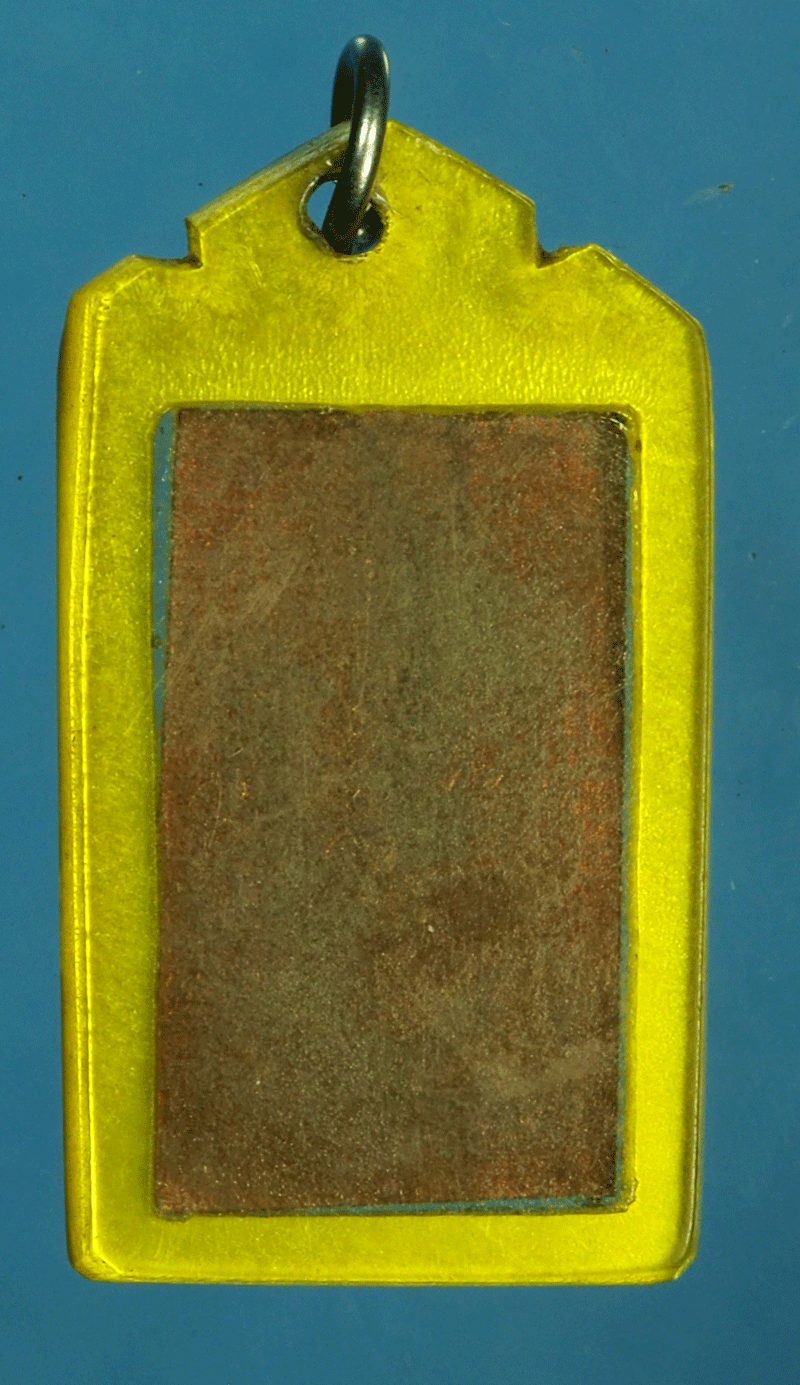 *27615 รูปถ่ายหลังแผ่นทองแดงเลี่ยมพลาสติกเดิมจากวัด ไม่ทราบที่ 3