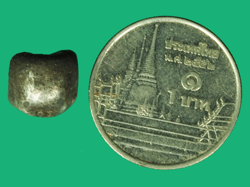 *37086 เงินพดด้วง สมัยอยุธยา หนัก สลึงหนึ่ง ประมาณ 3 กรัม 10.1