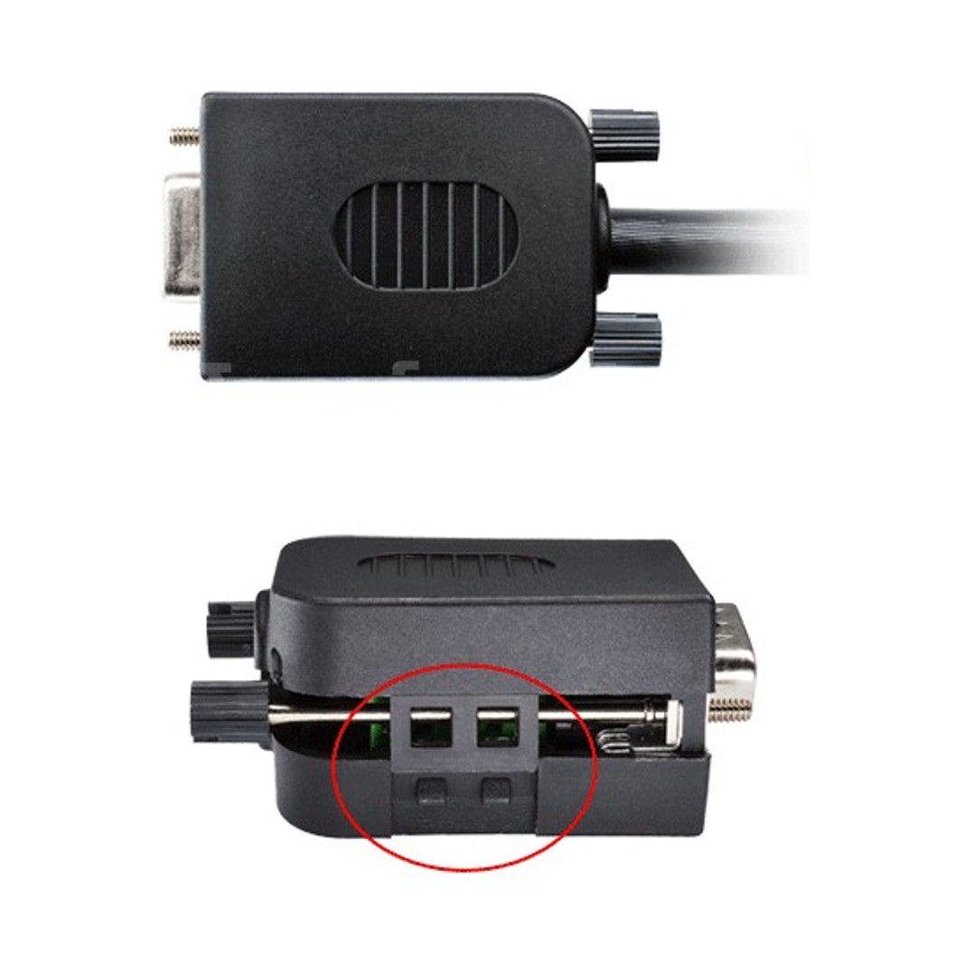 หัวแปลง DB9 แบบมีที่หุ้ม ตัวผู้/ตัวเมีย สกรู/นอต DB9 RS232 RS485 9Pin Terminal Male/Female Screw/Nut with Shell ตัวแปลง DB9 9Pin 9พิน