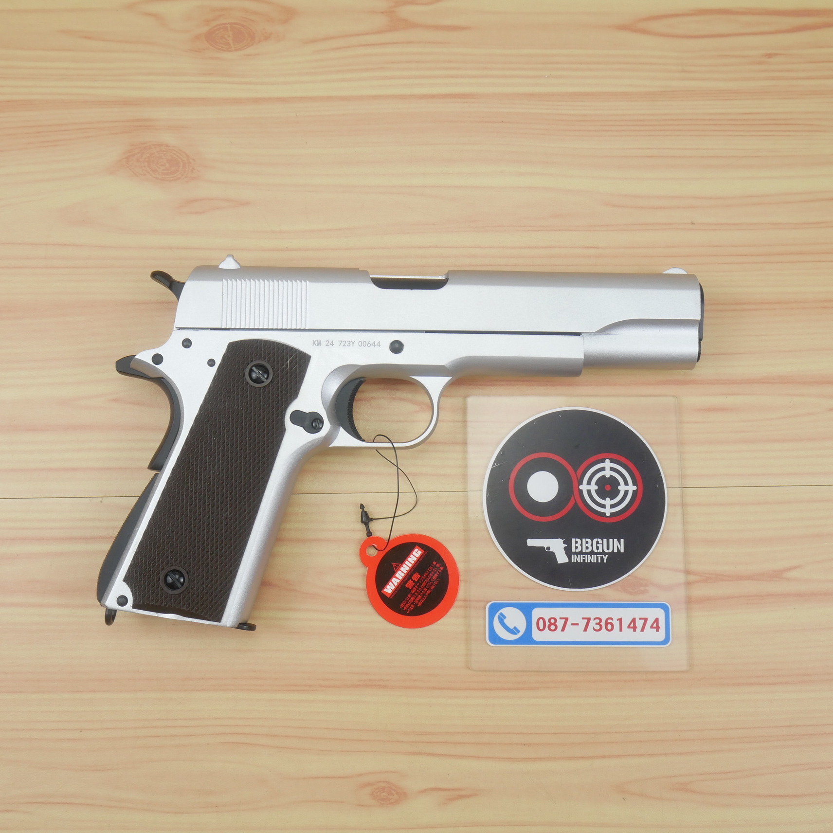 บีบีกันอัดแก๊ส Double Bell 723Y Colt M1911 A1 GBB (Silver) BB GUN