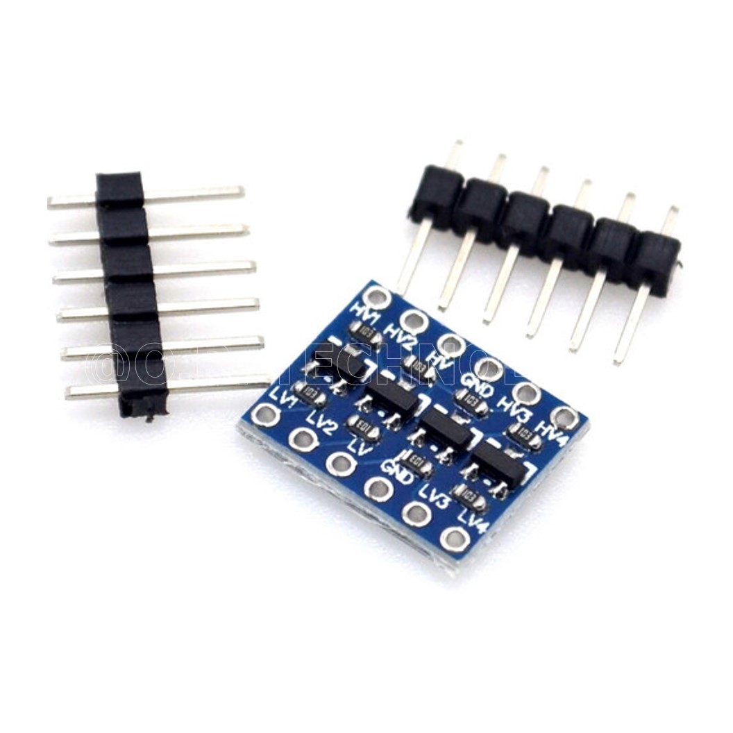 (1ชิ้น) NA019 โมดูลแปลงระดับสัญญาณ logic 4 ช่อง i2c 5v เป็น 3.3v 2 ช่อง IIC I2C Logic Level Converter Bi-Directional Module 5V to 3.3V
