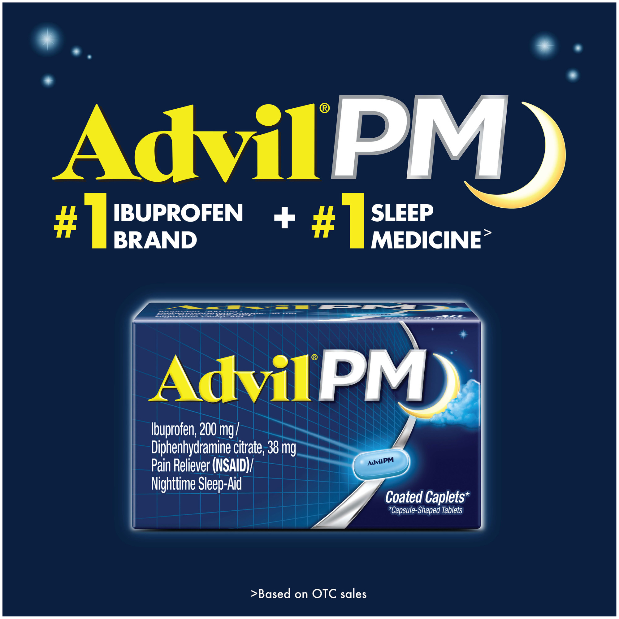 Advil PM ยาแก้ปวด Ibuprofen บรรเทาอาการปวด ช่วยให้นอนหลับสบาย จากอเมริกาค่ะ
