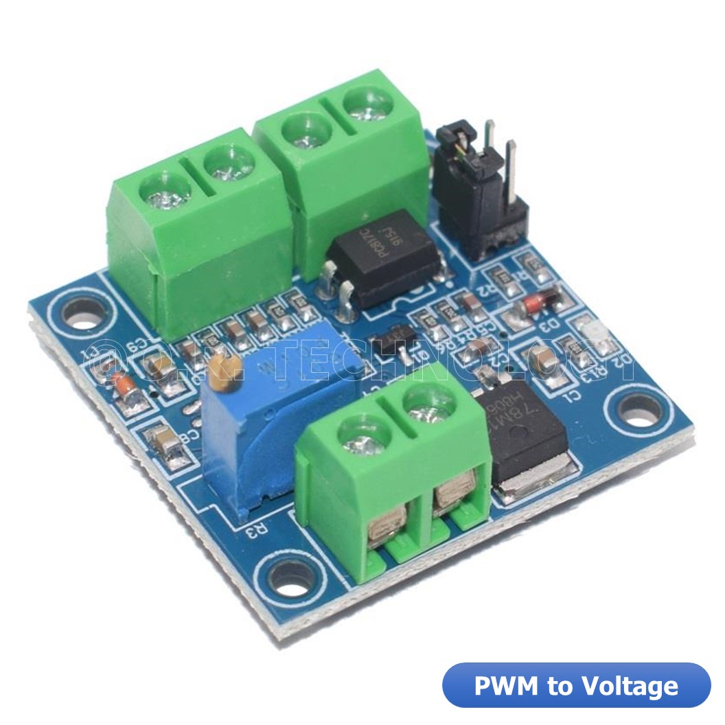 (1ชิ้น) AA685 โมดูลแปลง PWM เป็นโวลต์ PWM to Voltage Converter Module 0%-100% to 0-10V Digital to Analog Signal PWM Adjustable Power Module