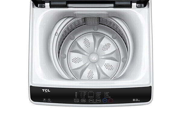 TCL เครื่องซักผ้าอัตโนมัติฝาบน ขนาด 8 Kg. รุ่น F708TLG สีเทา