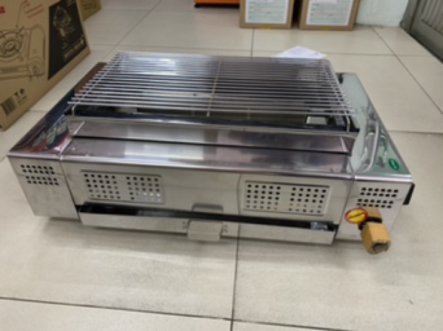 เมืองนนท์แก๊ส BIGSUN เตาย่าง ใช้แก๊ส ไร้ควัน สแตนเลส BBQ-933 ขนาดตะแกรง 30x50 ซม.