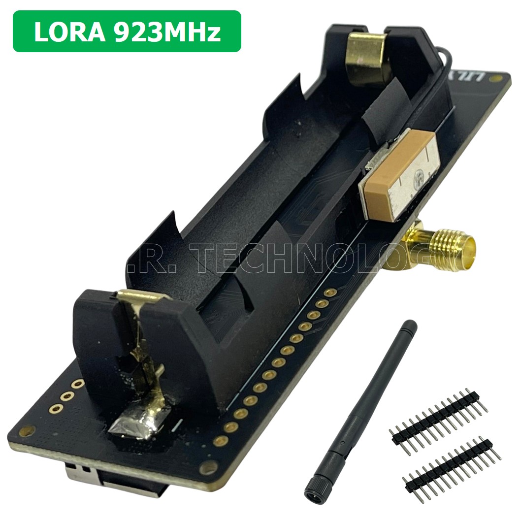 (1ชิ้น) AA717 Unsoldered TTGO T-Beam V1.1 ESP32 LORA 923MHz NEO-6M WiFi Wireless Bluetooth Module IPEX 18650 Battery Holder CP2104 Chip