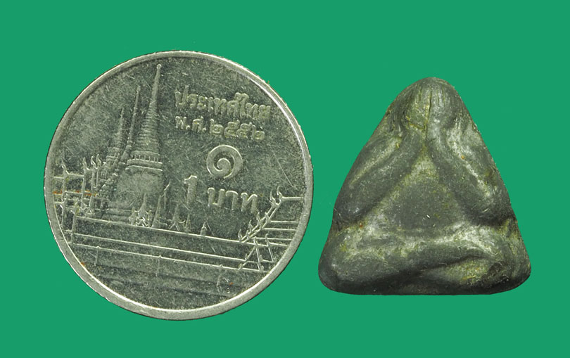 *33516 พระปิดตา เนื้อชินตะกั่ว เก่าไม่ทราบที่และปีสร้าง 6