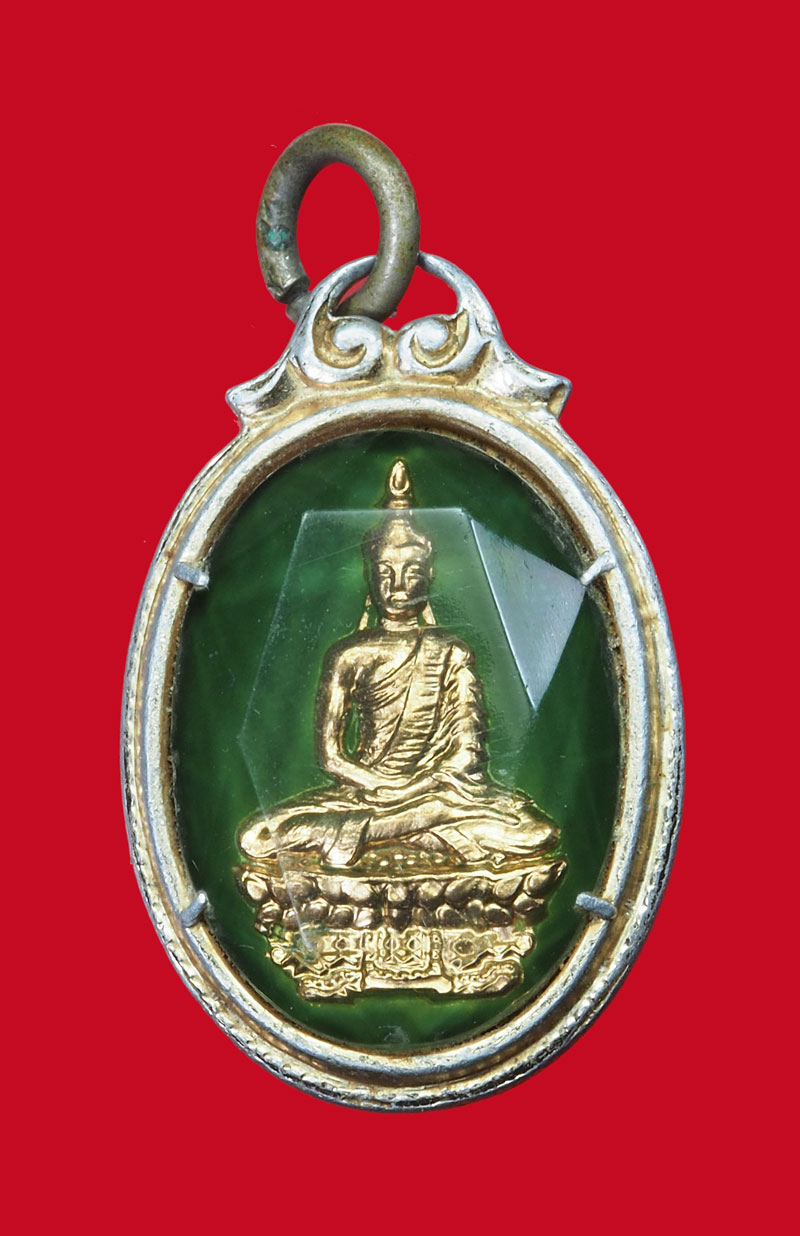 *31379 ล็อกเก็ตพระพุทธหลังพระประจำวัน หลวงปู่ใจ วัดเสด็จ ปี 2500 สมุทรสงคราม 78