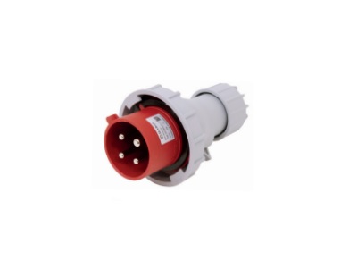 HTN0241-3 ปลั๊กตัวผู้กลางทาง 32A 440V IP67 3h