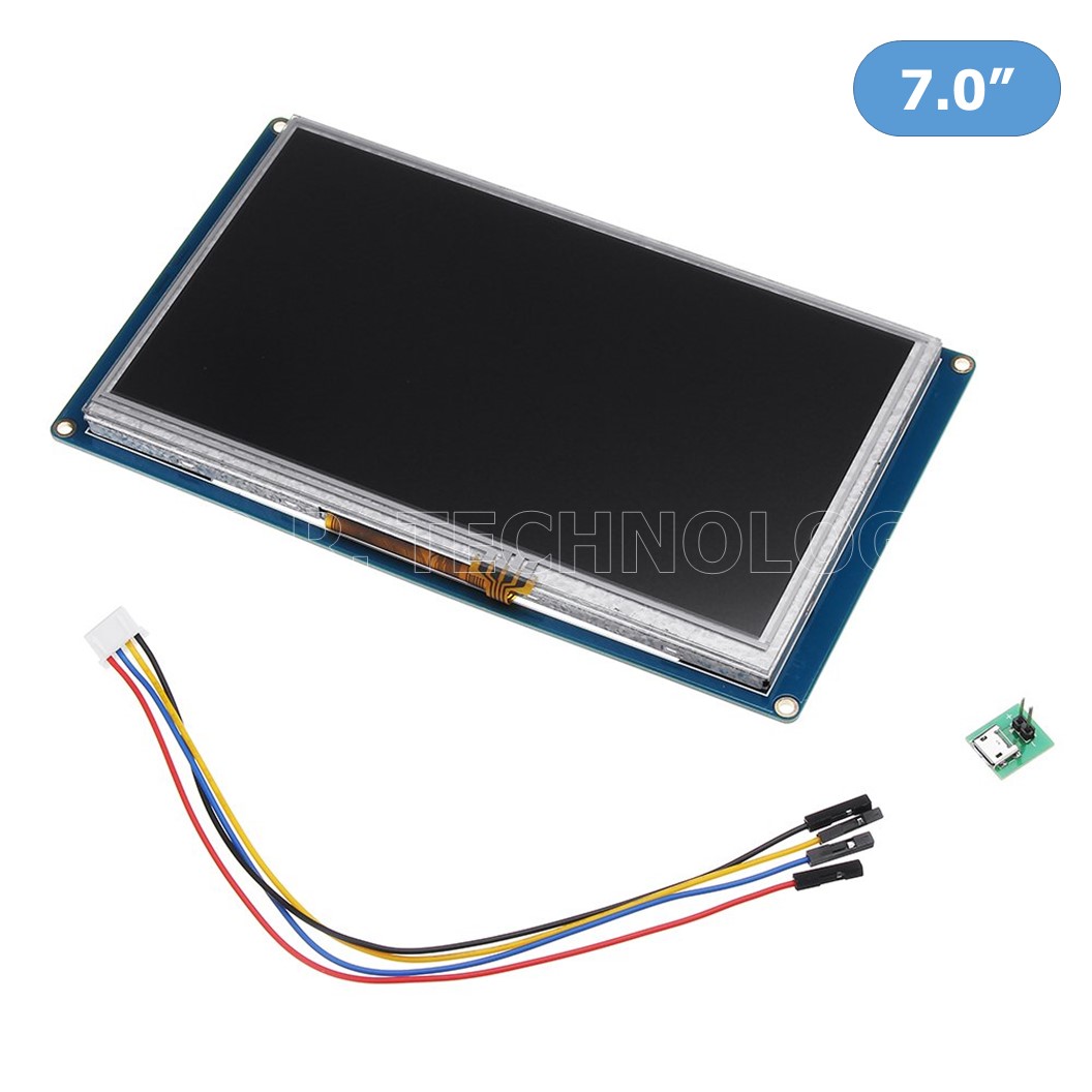 (1ชิ้น) AA298 จอแสดงผล แบบสัมผัส Nextion NX8048T070 ขนาด 7 นิ้ว Resistive Touch Screen Man-machine interface HMI kernel