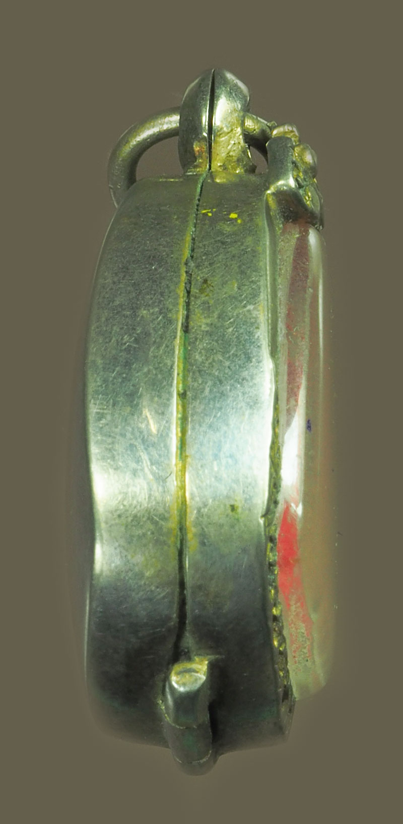 *39319 ตลับแป๊ะตัง งานเก่าหลายสิบปี (ขนาดสำหรับใส่หลวงปุ่โต๊ะ แช่น้ำมนต์พิมพ์เล็ก) 16