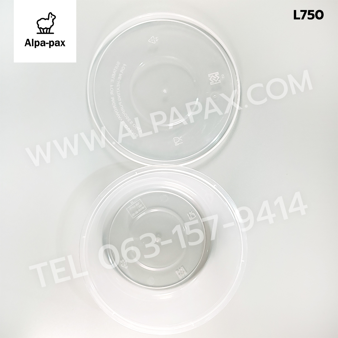 ถ้วยอาหารพลาสติก+ฝา 750ml. (ลัง 300ใบ) กล่องไมโครเวฟ กล่องข้าว กล่องอาหาร กล่องใส่อาหาร