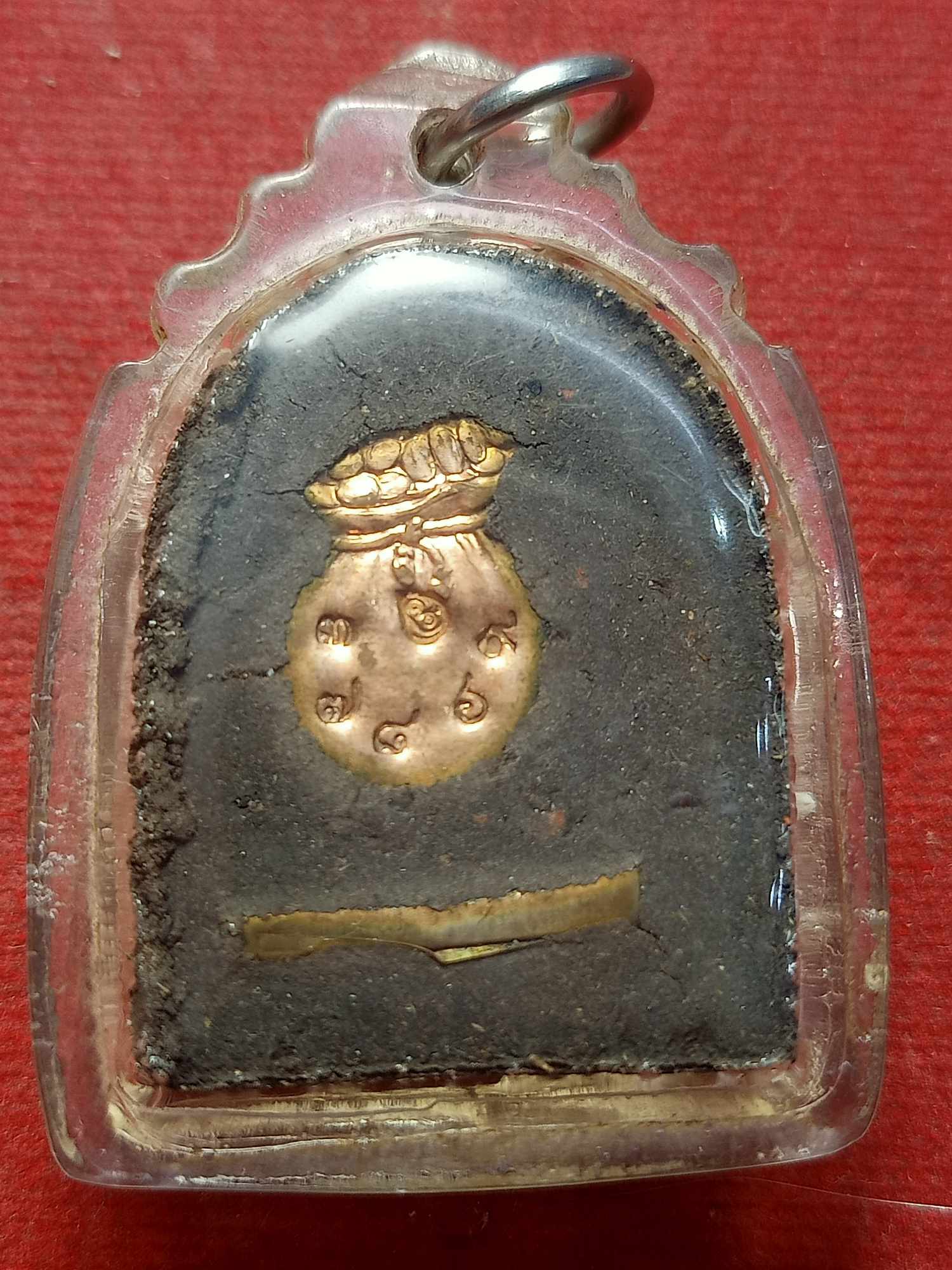 พระซุ้มกอพระครูปลัดวิชัย วัดสันติวิหาร จ.สระบุรี ตะกรุดทองแดง (SKU-03592)