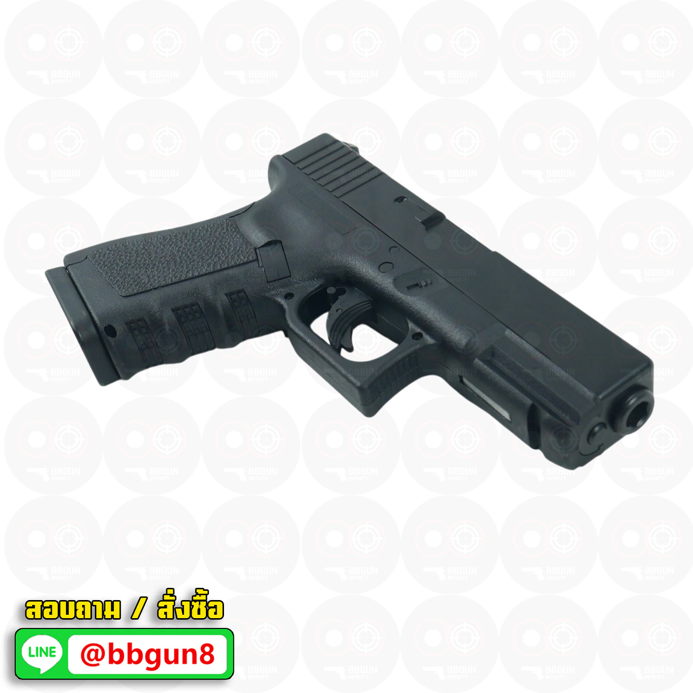 BB GUN ระบบแก๊ส Co2 WINGUN Classical Gun Glock 19 Non-Blowback สไลด์เป็นแบบ Fixed (แรงที่สุดในปืนบีบีกัน)