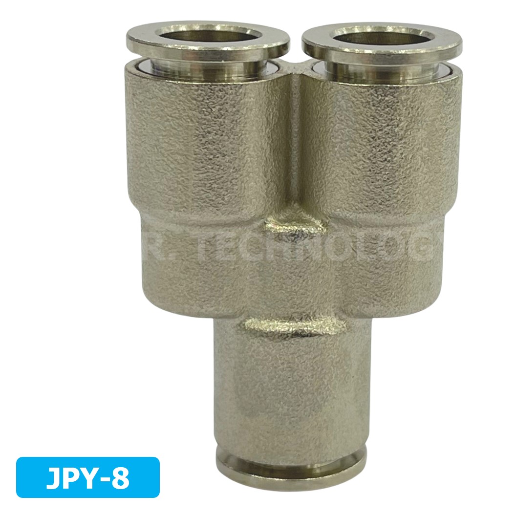 (1ชิ้น) JPY-8 ข้อต่อลม สแตนเลส 3ทาง ตัวY STAINLESS 3 Way Air Connector JPY Pneumatic 3 Ways Fitting ข้อต่อลมสแตนเลส สำหรับ สายลม 8x5mm