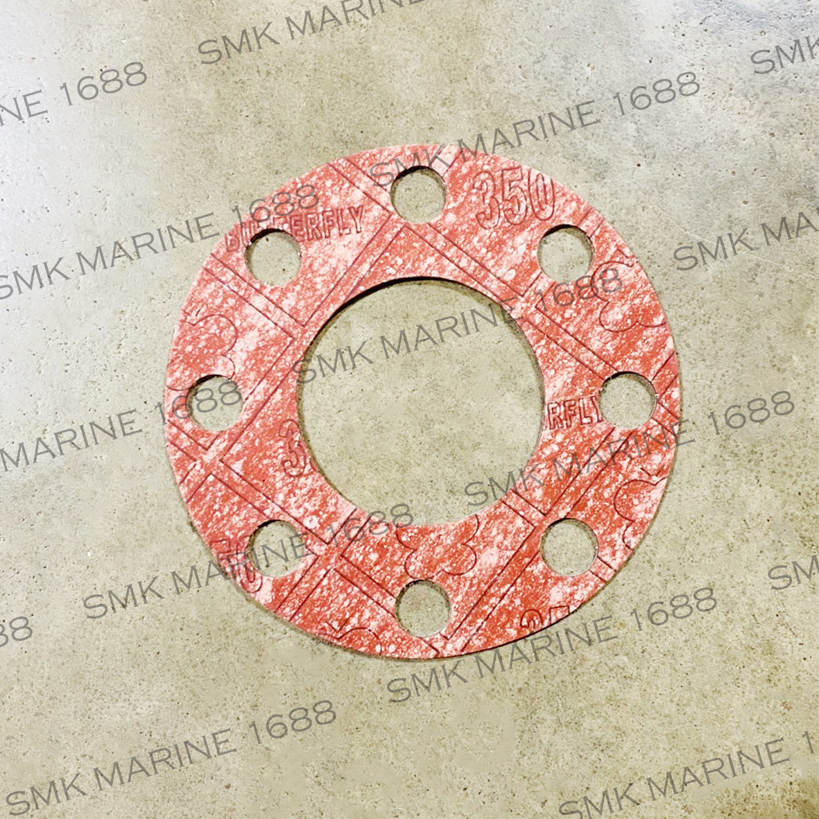 Flexible Hose Flange Asbestos Gasket / ปะเก็นใยหินข้ออ่อนท่อไอเสีย 10K / #350 / T:3mm.