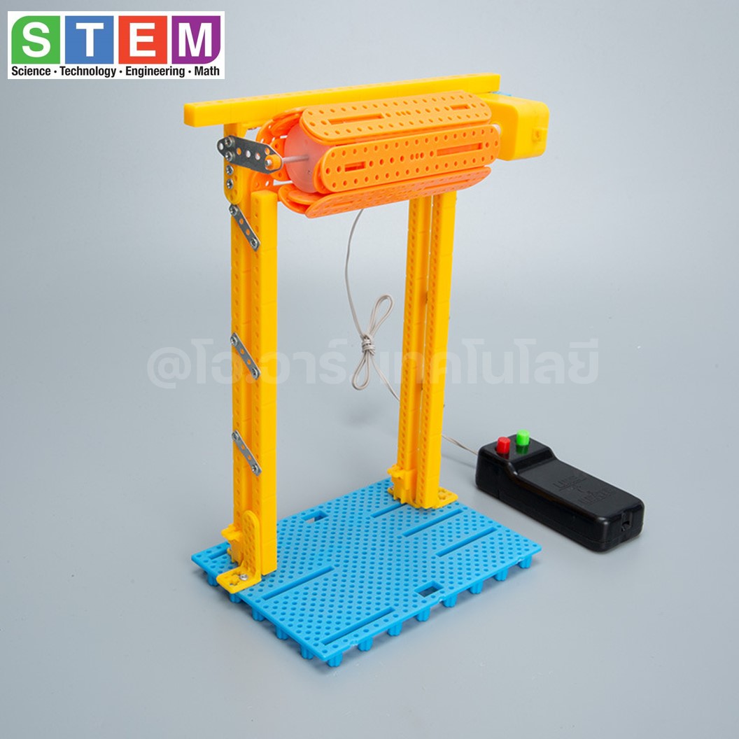 T-S62 ชุดประกอบไม้ ประตูเลื่อน รีโมท Electric Rolling Shutter Door Wooden Kit STEM Education ของเล่นเสริมทักษะ เสริมพัฒนาการ ชุดเรียนรู้ ชุดทดลอง ประตูม้วนไฟฟ้า