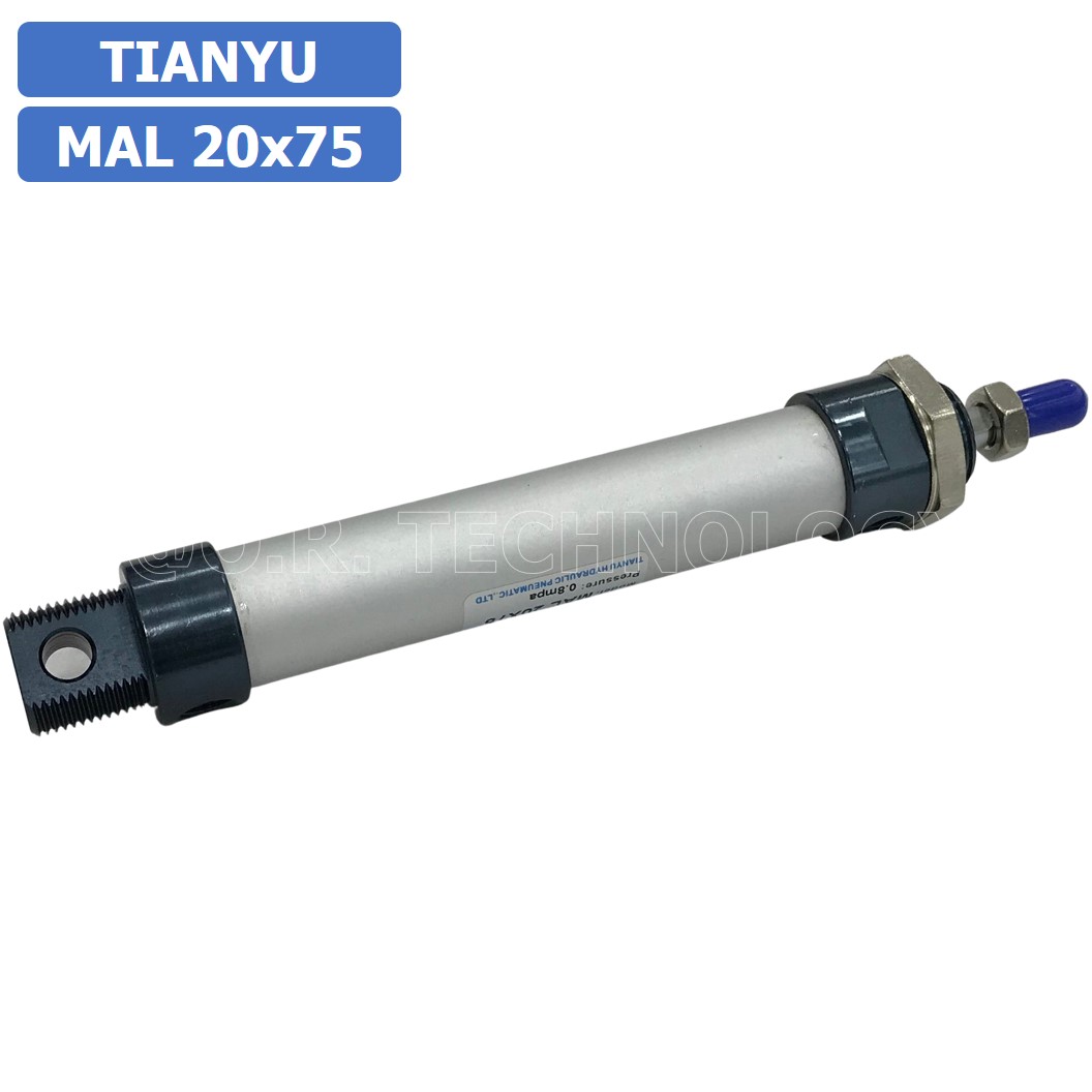 (1ชิ้น) กระบอกลม ขนาดเล็ก รุ่น MAL 20x75 (Mini Air Cylinder Series) Pneumatic Cylinder กระบอกลมนิวเมติก