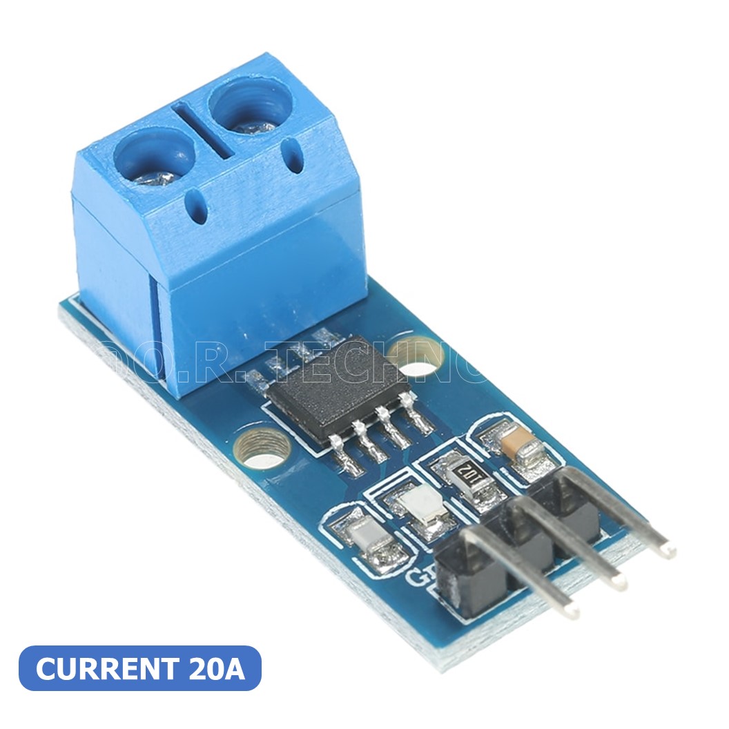 (1ชิ้น) AB078 โมดูลวัดกระแส เซนเซอร์วัดกระแสไฟฟ้า ขนาด 20A ACS712 Range Current Sensor Module