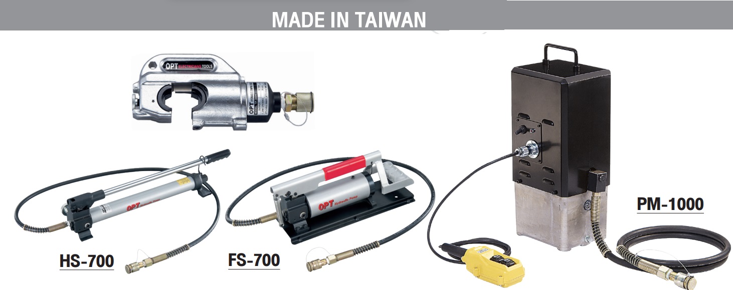 "OPT" TP-630H/HS700 คีมย้ำหางปลาไฮดรอลิค (แบบหกเหลี่ยม)