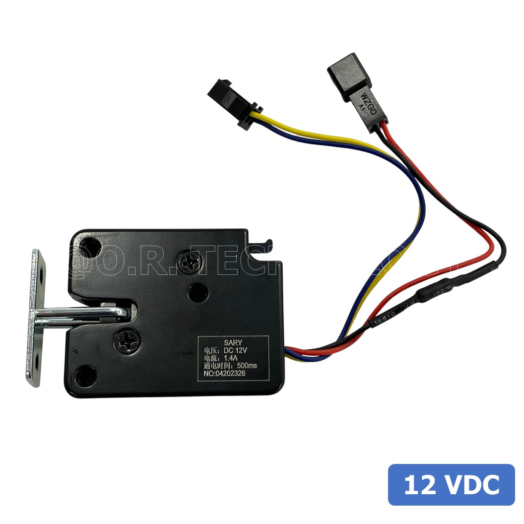 (1ชิ้น) GD039 กลอนประตูไฟฟ้า กลอนไฟฟ้า 12VDC 1.4A Small Locker Electromagnetic Lock SARY ขนาด 50*40*10mm Black XG-07E