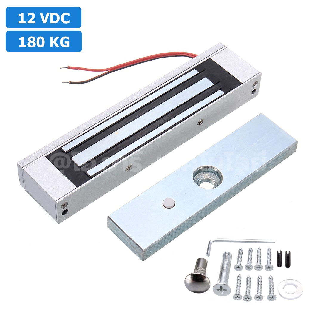 SY-L180S 12V 180kg ประตูแม่เหล็กไฟฟ้า โซลินอยด์ล็อค Electromagnetic lock 180KG 12VDC Solenoid lock กลอนประตูไฟฟ้า กลอนไฟฟ้า Electric Sucktion door lock Electromagnet