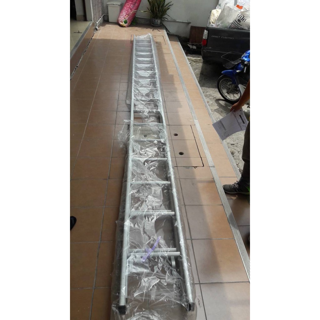 บันไดสไลด์ 2 ตอน NEWCON ของแท้!!11x11 - 15x15ฟุต(ราคารวมแวท)(1 ชิ้น ต่อ 1 คำสั่งซื้อ**)บันไดอลูมิเนียม บันไดอเนกประสงค์