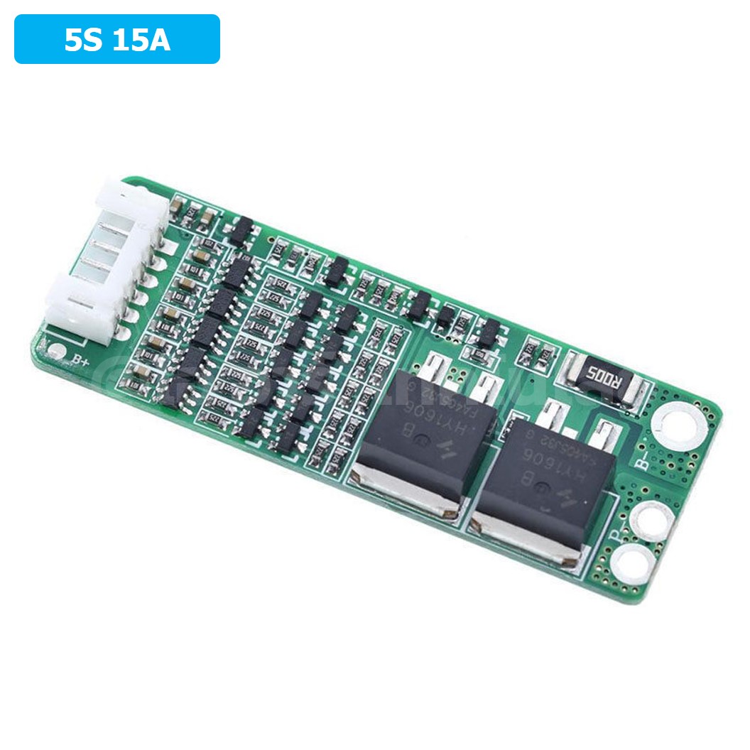 CM651 5S 15A 18.5-22.2VDC โมดูลชาร์จแบตเตอรี่ BMS 5-Series 15A 18650 Lithium Battery Protection Module แบตลิเธียม