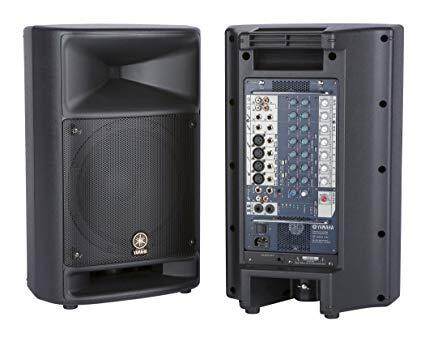 Yamaha ดเครื่องเสียง Portable PA System พร้อม Powered Mixer 250 W รุ่น STAGEPAS 500