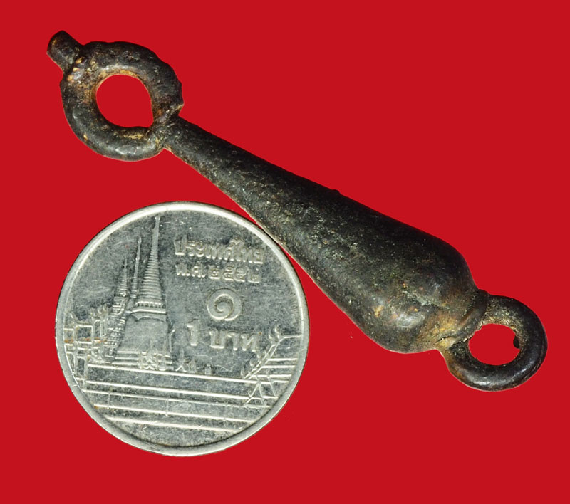 *36453 สัมฤทธิ์เก่าไม่แน่ใจว่าเป็นเม็ดพริก หรือของขลังประเภทใด เก่าๆ 12