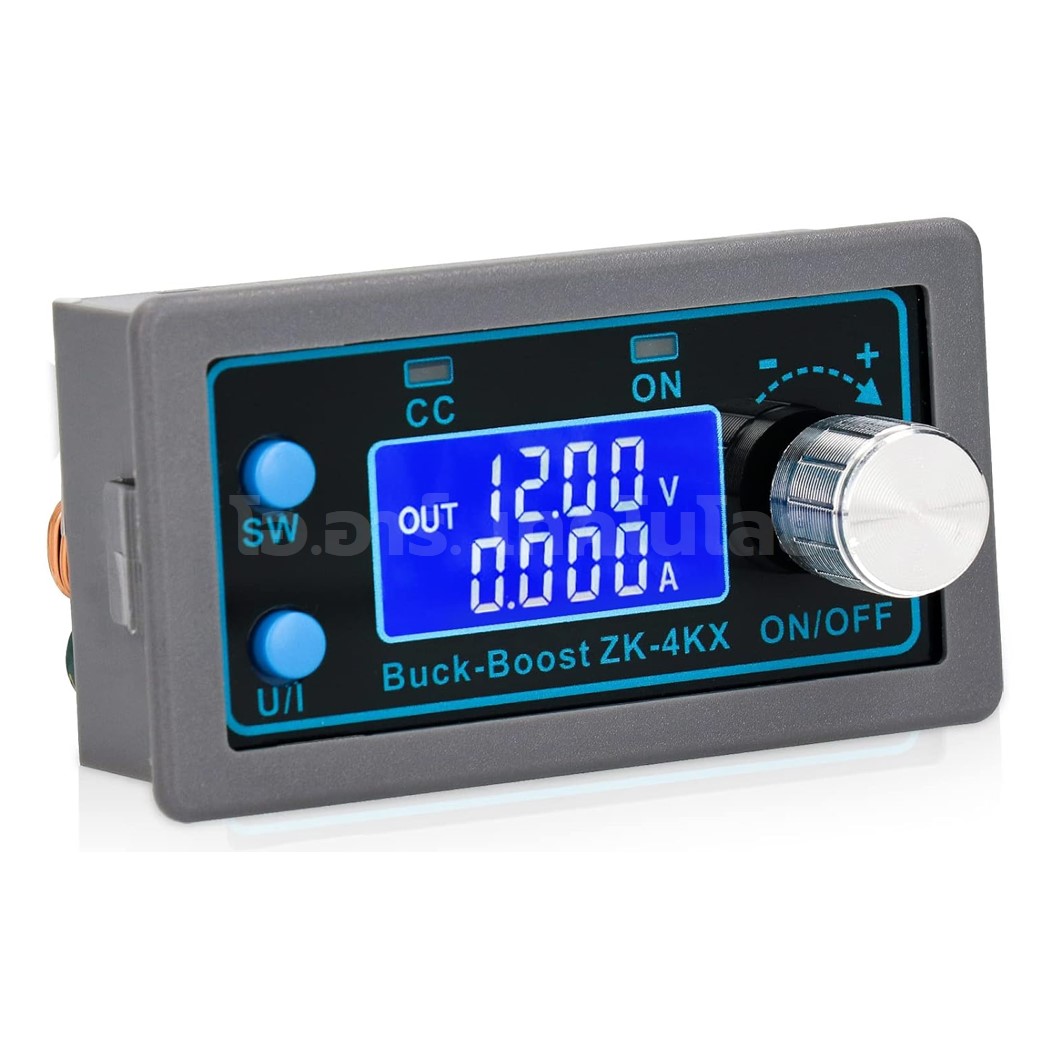 ZK-4KX โมดูลปรับ เพิ่ม-ลด แรงดันไฟฟ้า Step Up-Step Down DC Buck Boost Converter 5-30V to 0.5-30V 4A โมดูลแปลงไฟ ตัวปรับเพิ่ม-ลดแรงดันไฟ Stabilized Regulator Module