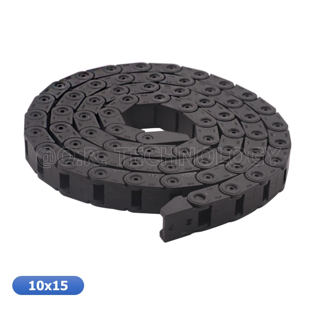 (1ชิ้น) NC030 รางสายไฟ กระดูกงู รางกระดูกงูร้อยสายไฟ Drag chain engraving machine ขนาด 10x15 R18