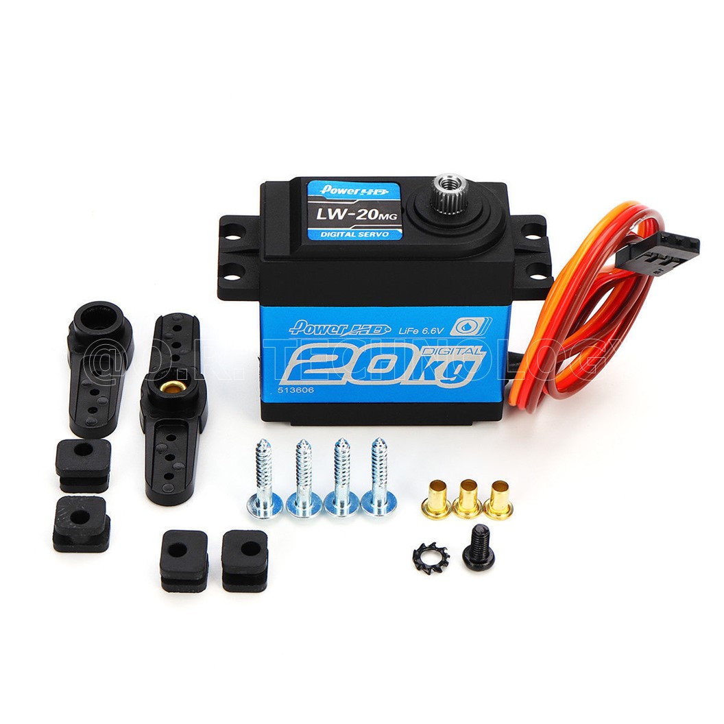 (1ชิ้น) JD036 เซอร์โว กันน้ำ Power HD LW-20MG 20Kg Waterproof High Torque Digital Servo with Metal Gear for RC