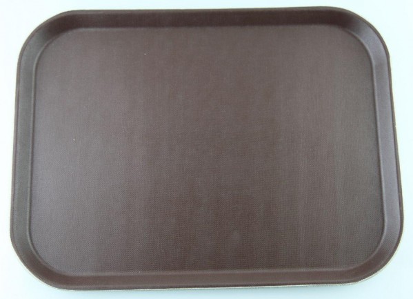 NSTEN-1826 ถาดเสิร์ฟกันลื่นแบบเหลี่ยม สีน้ำตาล
