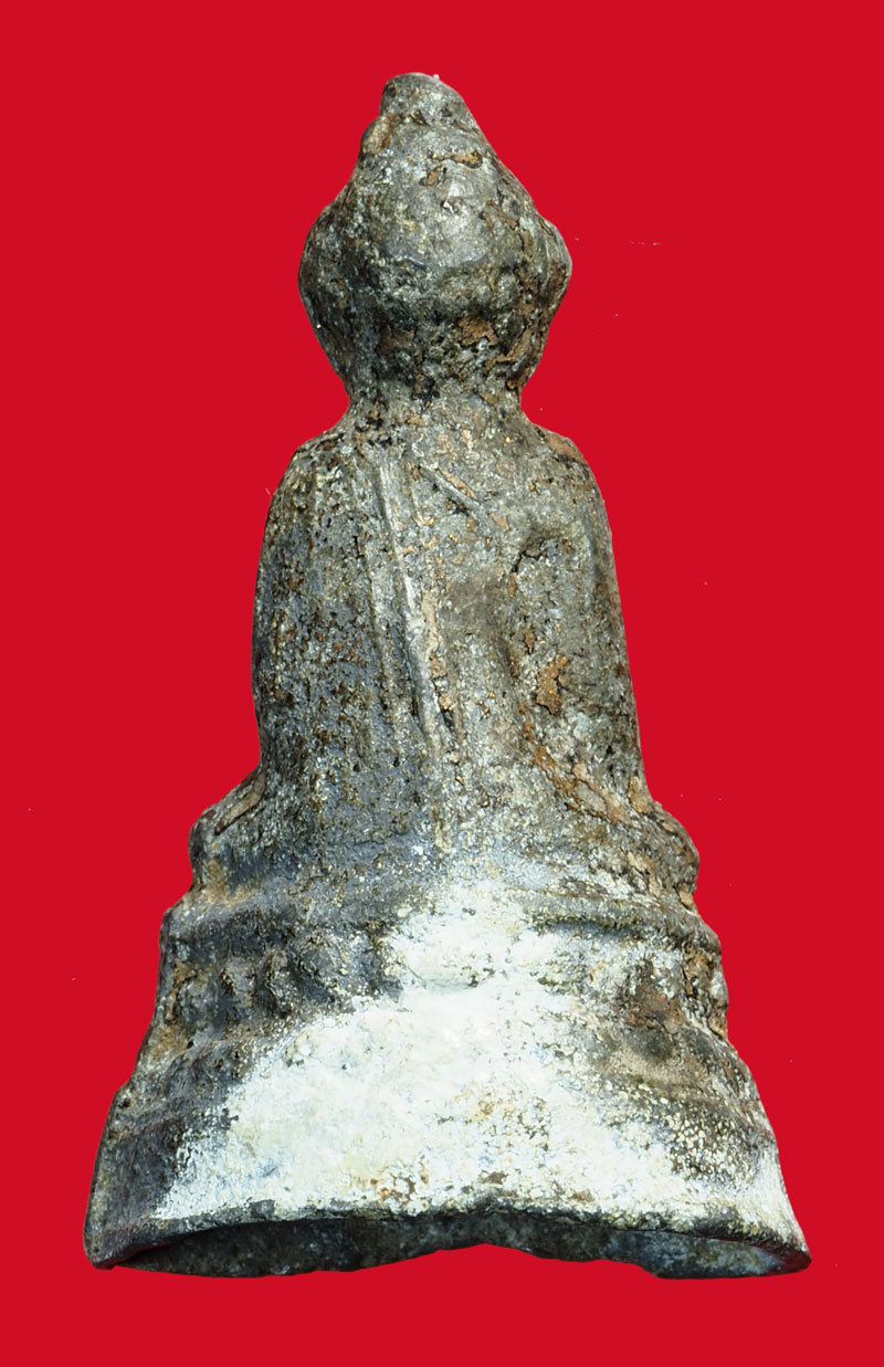 *35804 พระรัตน เนื้อชินตะกั่ว กรุวัดโปรดเกศ นนทบุรี เนื้อชินตะกั่วสนิมแดง 13