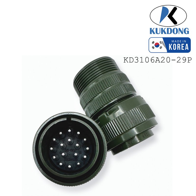 KD3106A16S‐1P PLUG/MALE CONNECTOR 7 PIN 13A 250VDC