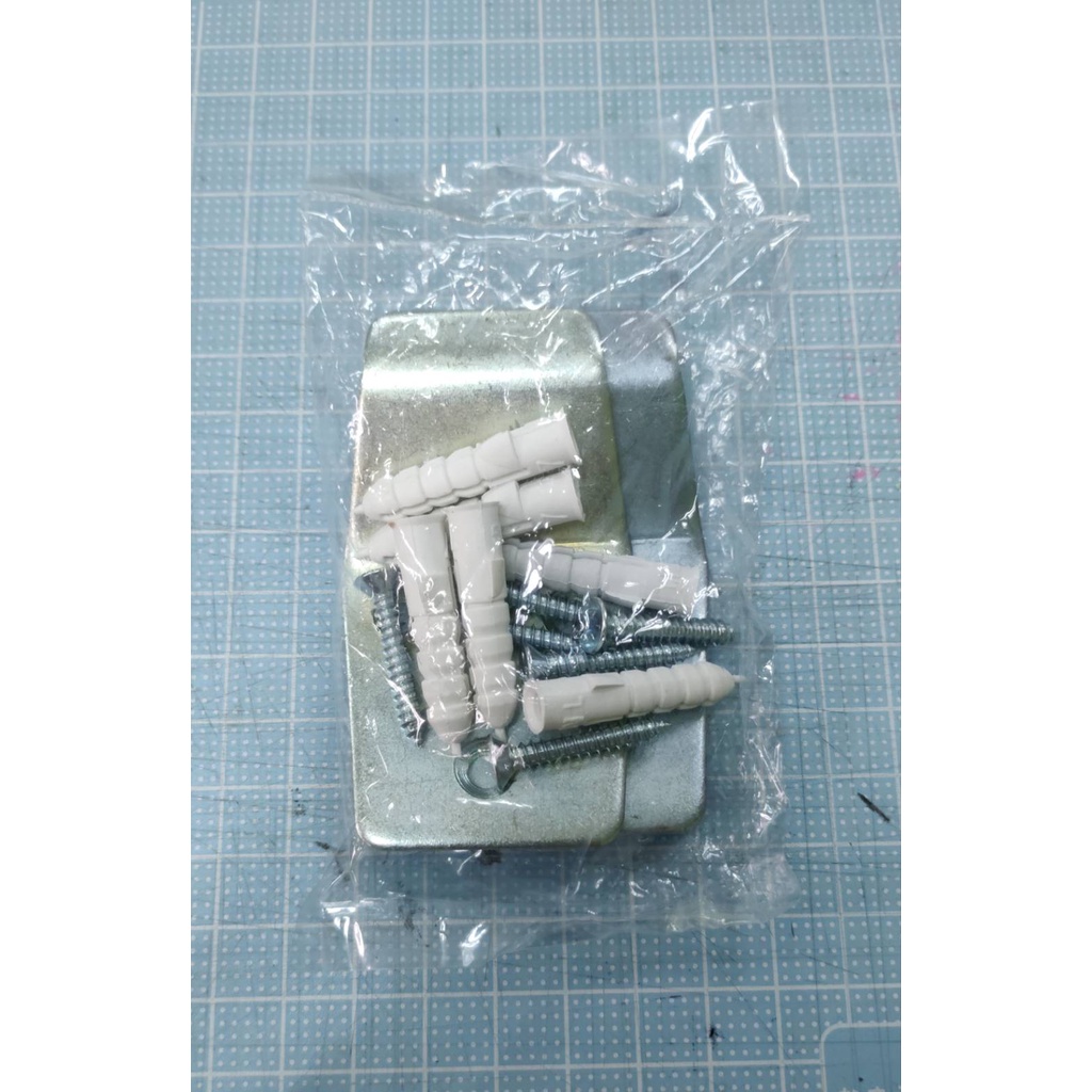 ขาเสียบอ่างเหล็กชุบซิงค์พร้อมนอต (ราคารวมแวท) ขาแขวนอ่างล้างหน้า (1 ห่อ / 1 คู่)