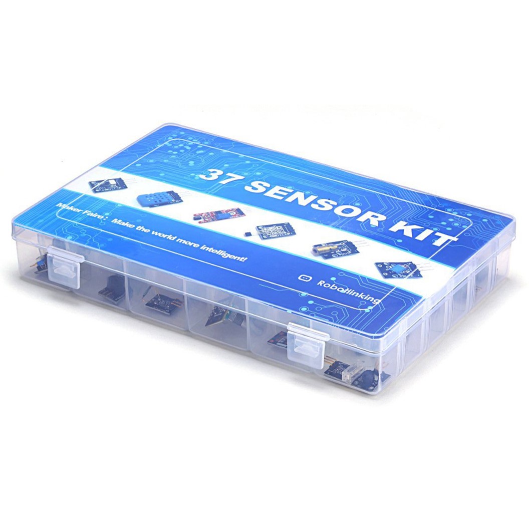 (1ชิ้น) AE002 ชุดเรียนรู้ ชุดเซนเซอร์ 37 ชนิด ชุดเริ่มต้นเรียนรู้ 37 Sensor module kit for Arduino Starter kit 37 in 1