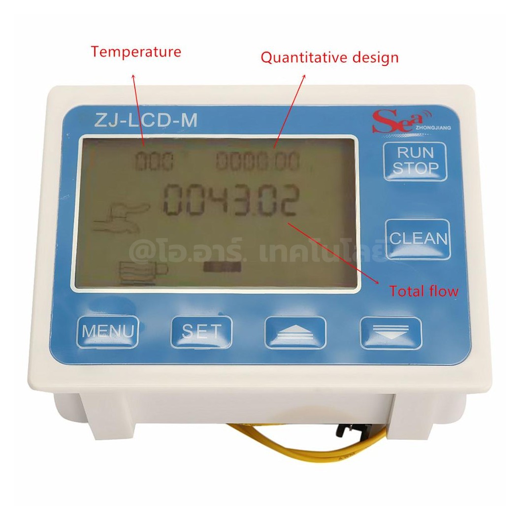 ZJ-LCD-M มิเตอร์วัดอัตราการไหลของน้ำ Water Flow Meter Controller Display Sensor SEA DI JIANG เครื่องวัดการไหล เซนเซอร์วัดอัตราการไหล LCD display controller