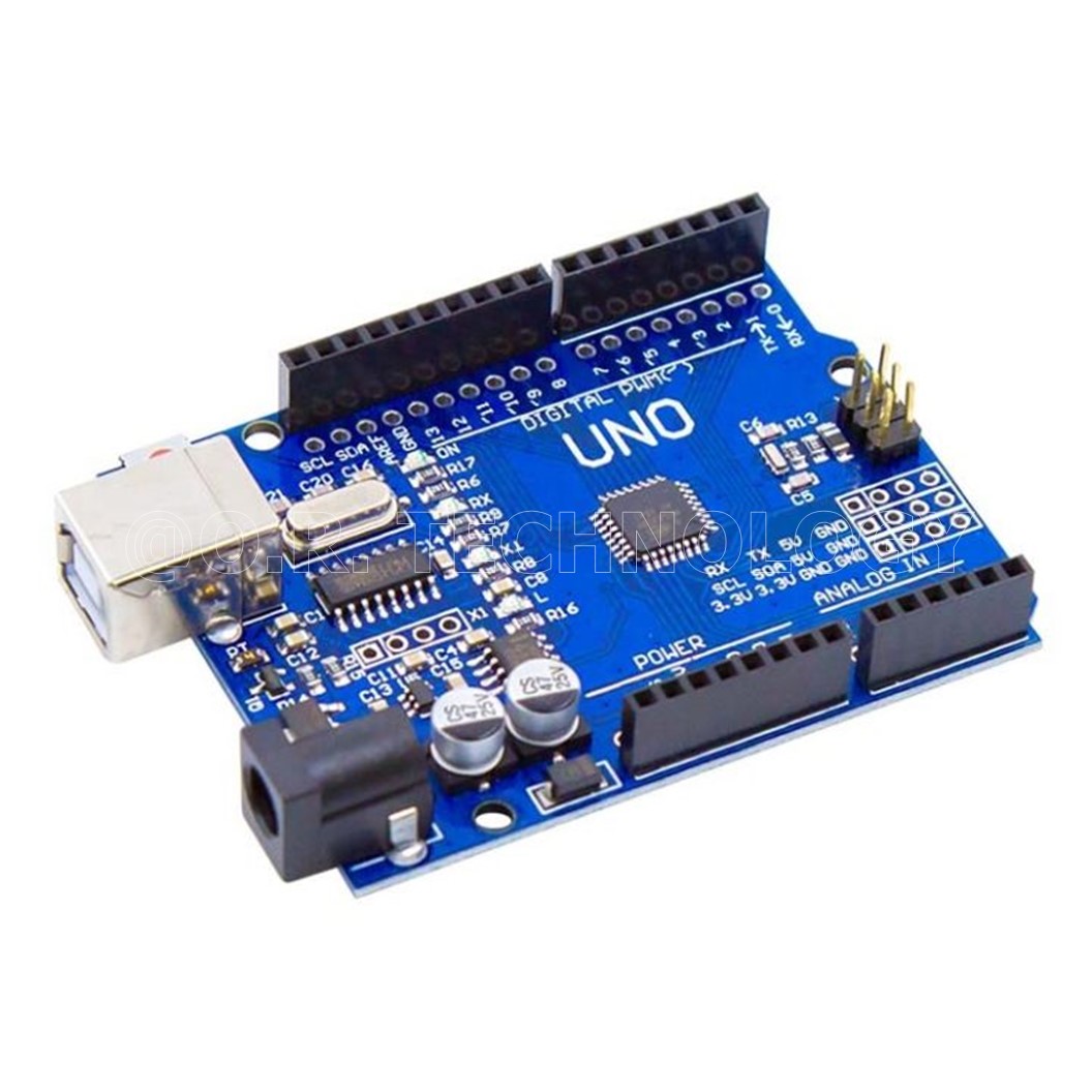 (1ชิ้น) AA003 บอร์ดอาร์ดูโน่ UNO R3 แบบ SMD พร้อมสาย USB (Arduino UNO R3 SMD Board with cable) (รุ่นชิพเล็ก)