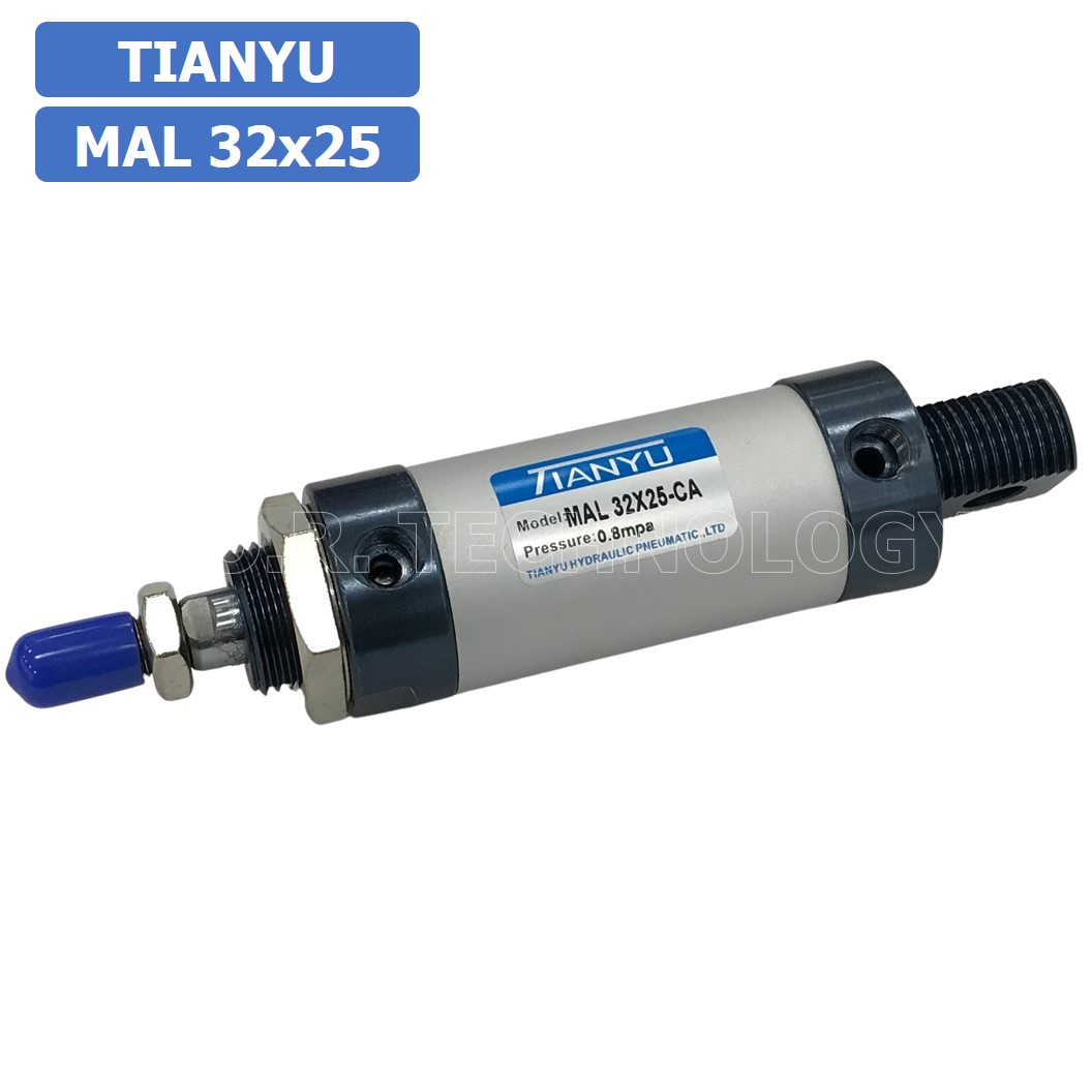 (1ชิ้น) กระบอกลม ขนาดเล็ก รุ่น MAL 32x25 (Mini Air Cylinder Series) Pneumatic Cylinder กระบอกลมนิวเมติก