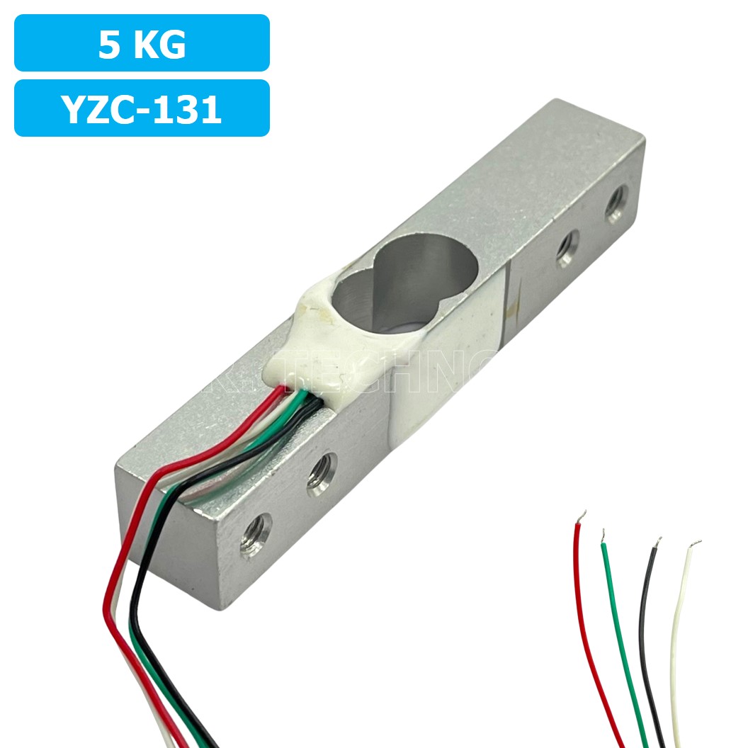 (1ชิ้น) AB094 เซนเซอร์ชั่งน้ำหนัก โหลดเซลล์ Weighing Load Cell Sensor 5Kg for Electronic Kitchen Scale YZC-131 With Wires Weight sensor