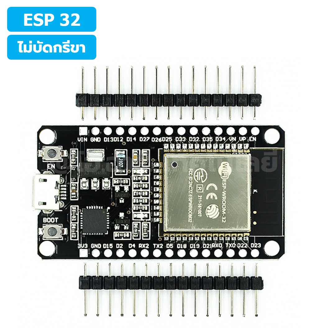 CB010 บอร์ด ESP32 30pin แบบไม่บัดกรีขา No Soldering CP2102 WiFi+Bluetooth NodeMCU Development Board ESP-32 30ขา