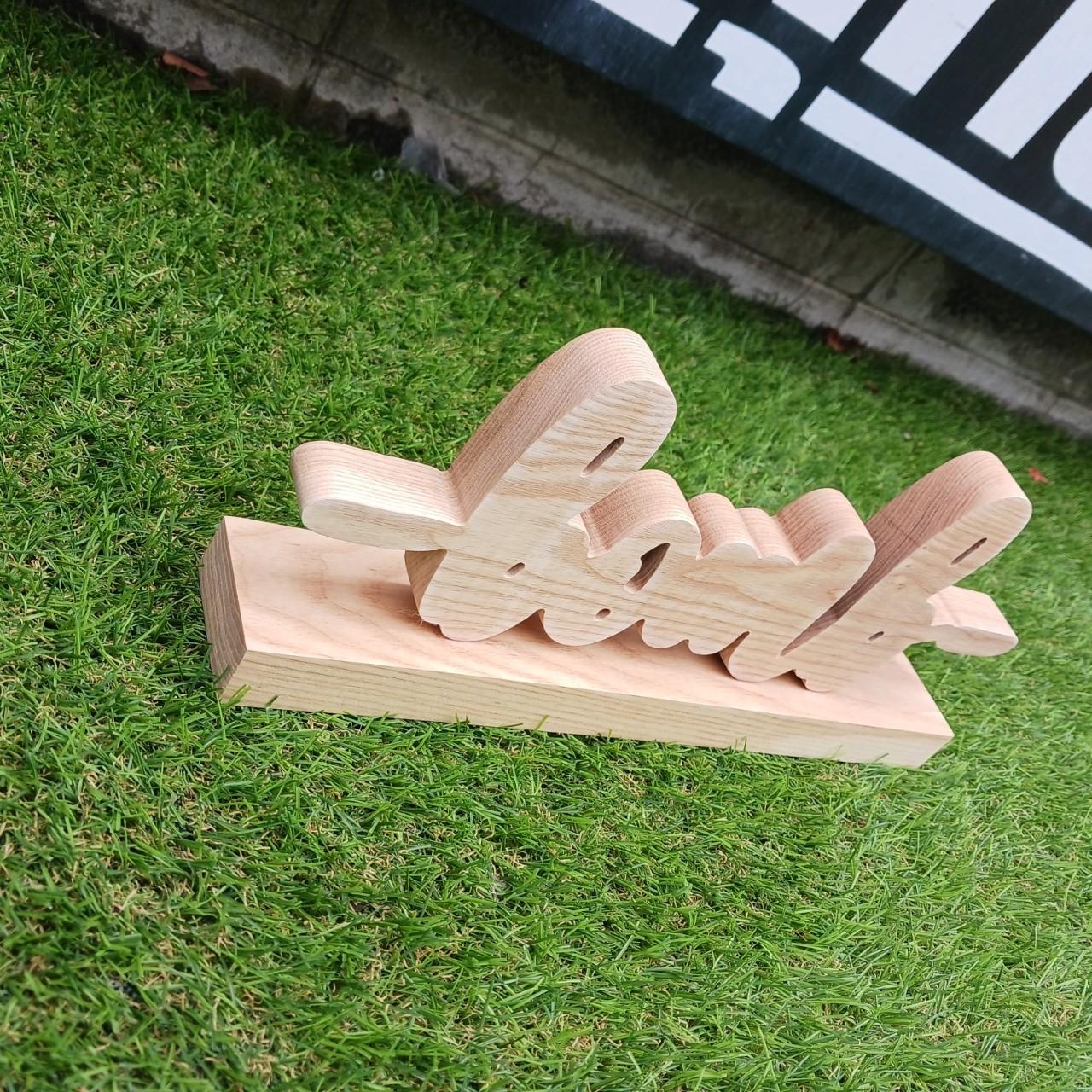 ป้ายอักษรไม้ไดคัท ป้ายวินเทจ