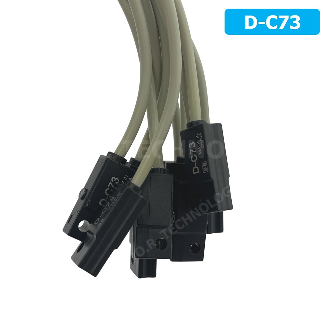 HUGONGELE D-C73 เซนเซอร์กระบอกลม หรีดสวิตช์ Magnetic Sensor Reed Switch เซนเซอร์แม่เหล็ก for Pneumatic Cylinder