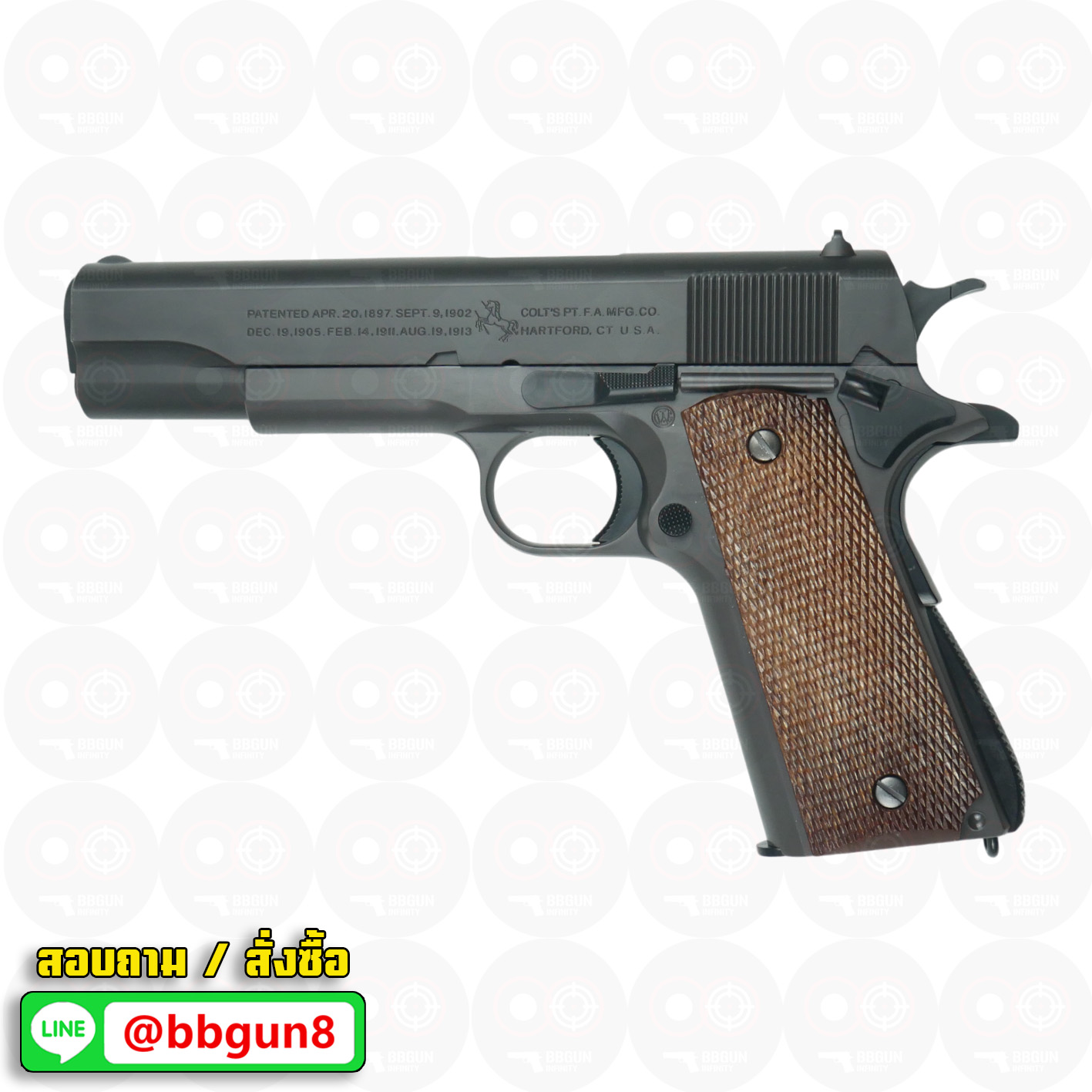 ปืนอัดลมสปริงชักยิงญี่ปุ่น Tokyo Marui Colt M1911 A1 Government Spring