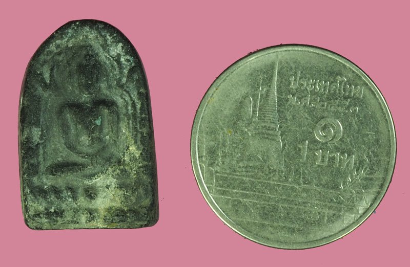 ขายแล้ว*40176 พระซุ้มกอหลวงพ่อพูล วัดสังฆราชาวาส สิงห์บุรี ปี2485 (ทอเสื่อ) เนื้่อผงใบลาน 82