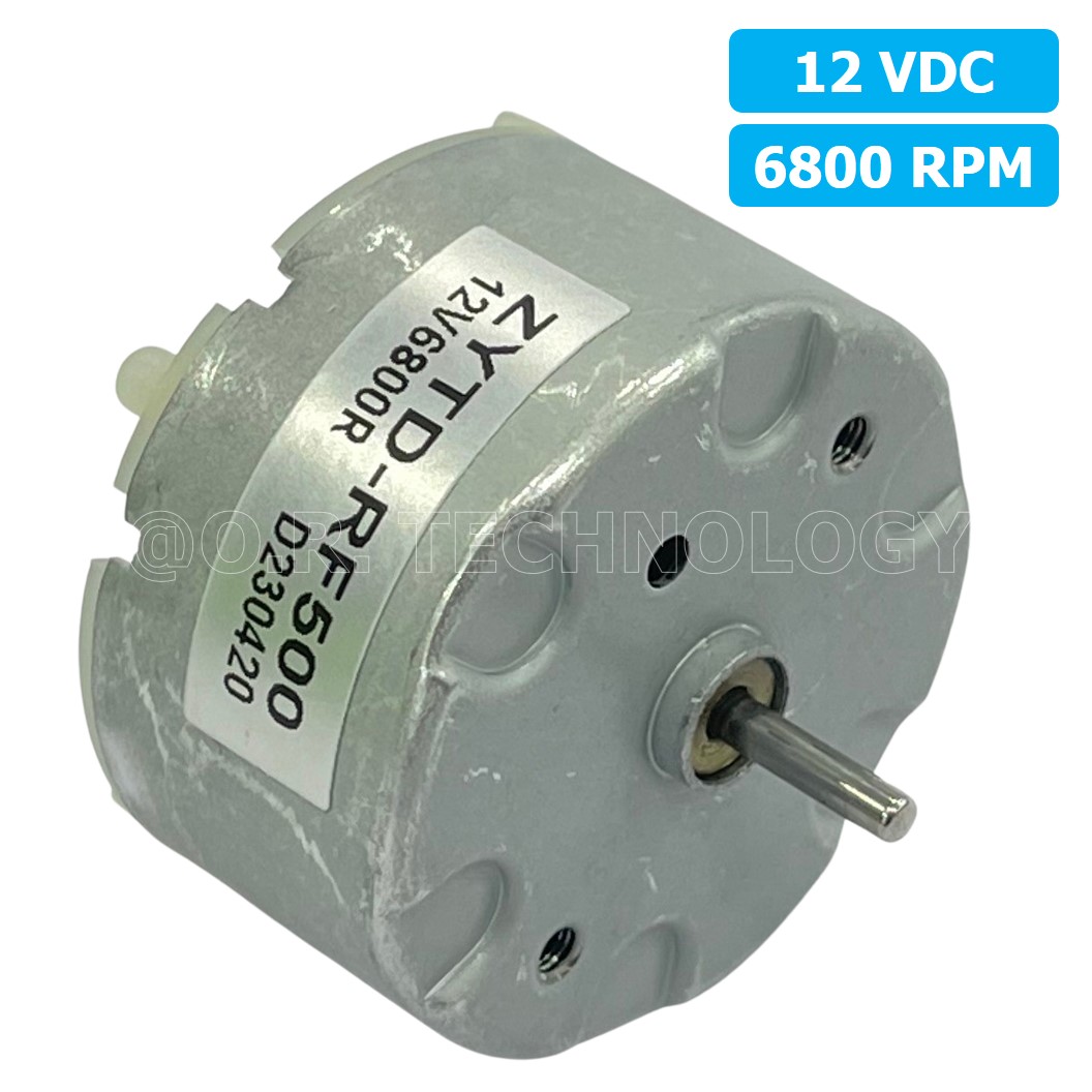 (1ชิ้น) ZYTD-RF500 มอเตอร์ ขนาดเล็ก 12VDC 6800RPM Motor RF-500 มอเตอร์รอบเร็ว
